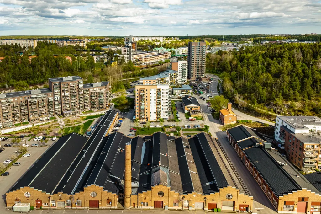 Vista aerea - Efficient Flat with Garden Access in Stockholm