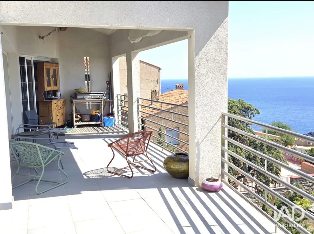 Balcon - Villa avec Vue Mer et Piscine à Cerbère