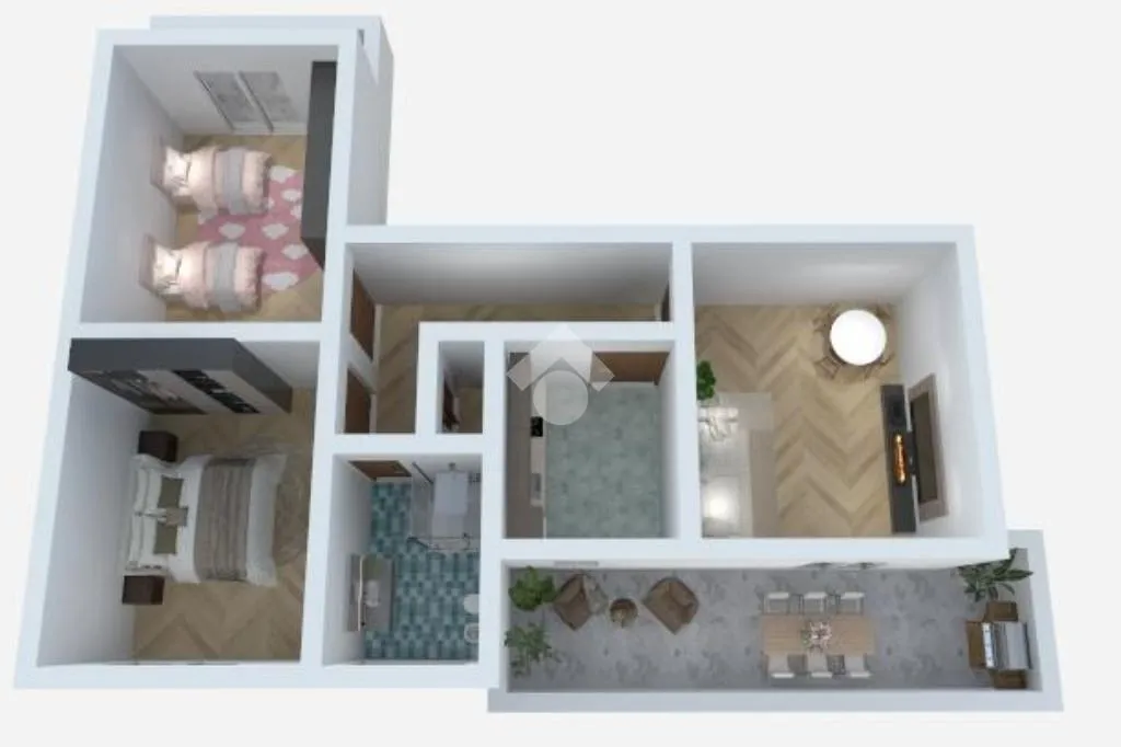 Plan - Bright 3-Room Apartment with Terrace in Alghero