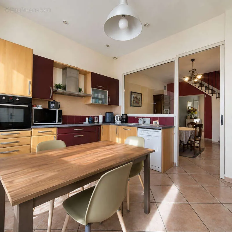 Kitchen - Bordeaux-Style House with Pool in Bègles