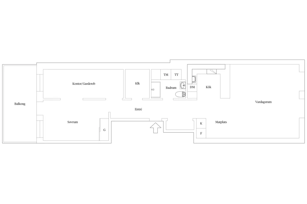 Plaan - Apartment with Balcony in Helsingborg