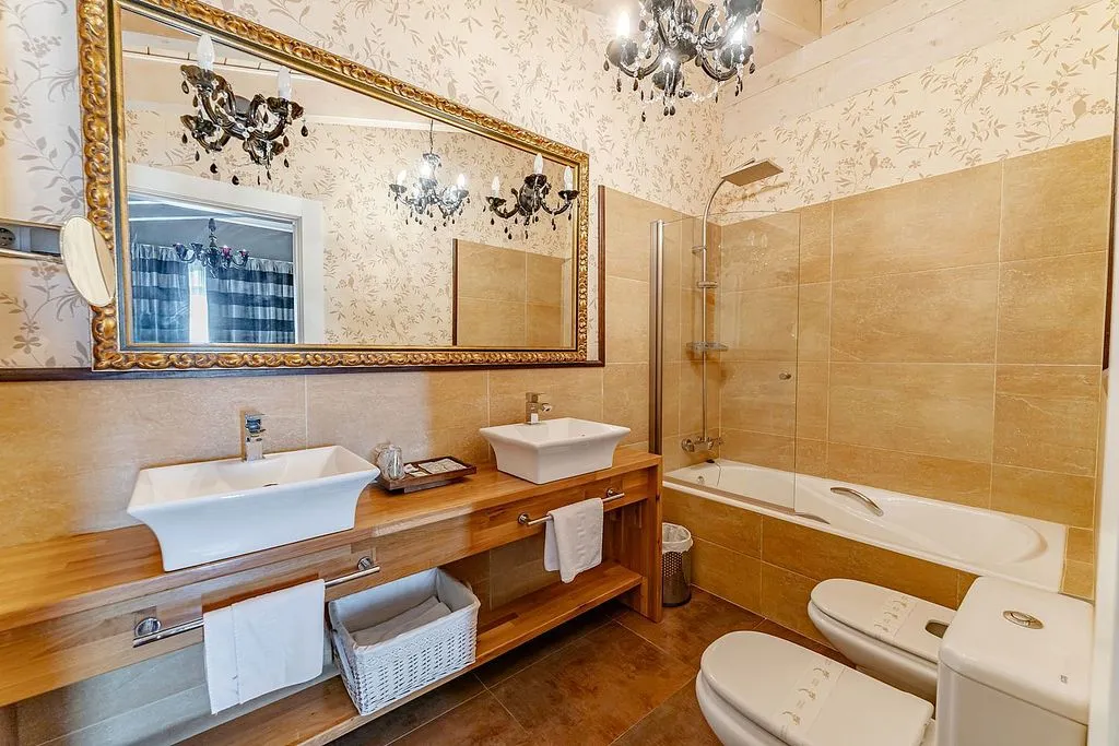 Salles de bain - 12-Bedroom Chalet with Pool in Valle de Losa