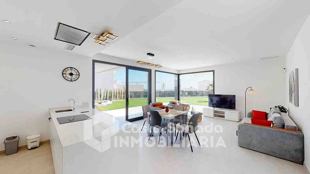 Séjour - Chalet with Pool and Terrace in Cala de Finestrat