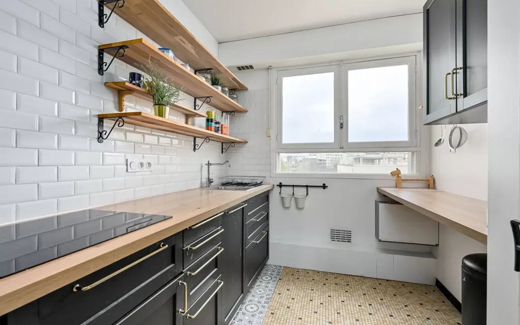 Köök - Apartment with Park View in Vanves Centre