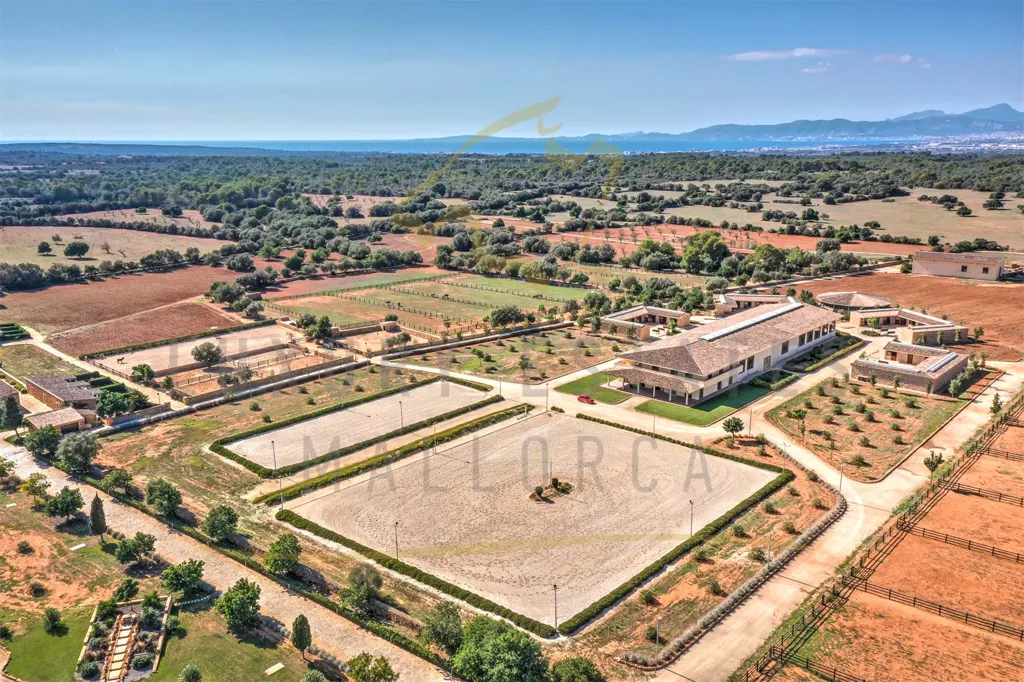 Vue aérienne - Equestrian Estate with Hotel License in Mallorca