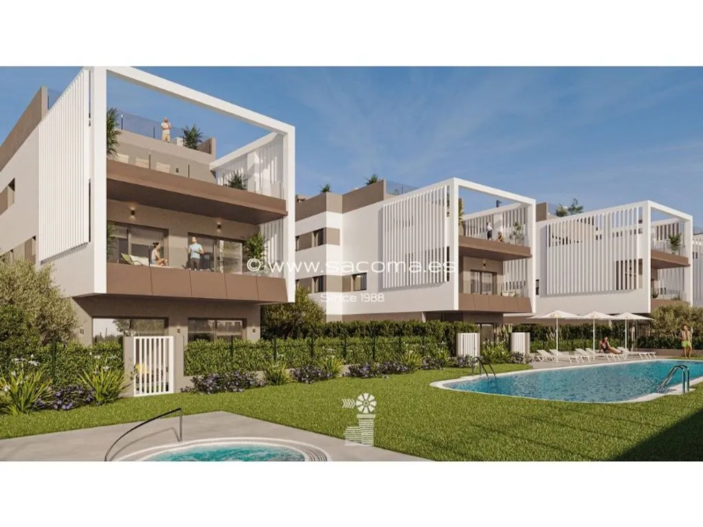 Piscine - Luxury Flat with Sea View in Ses Salines