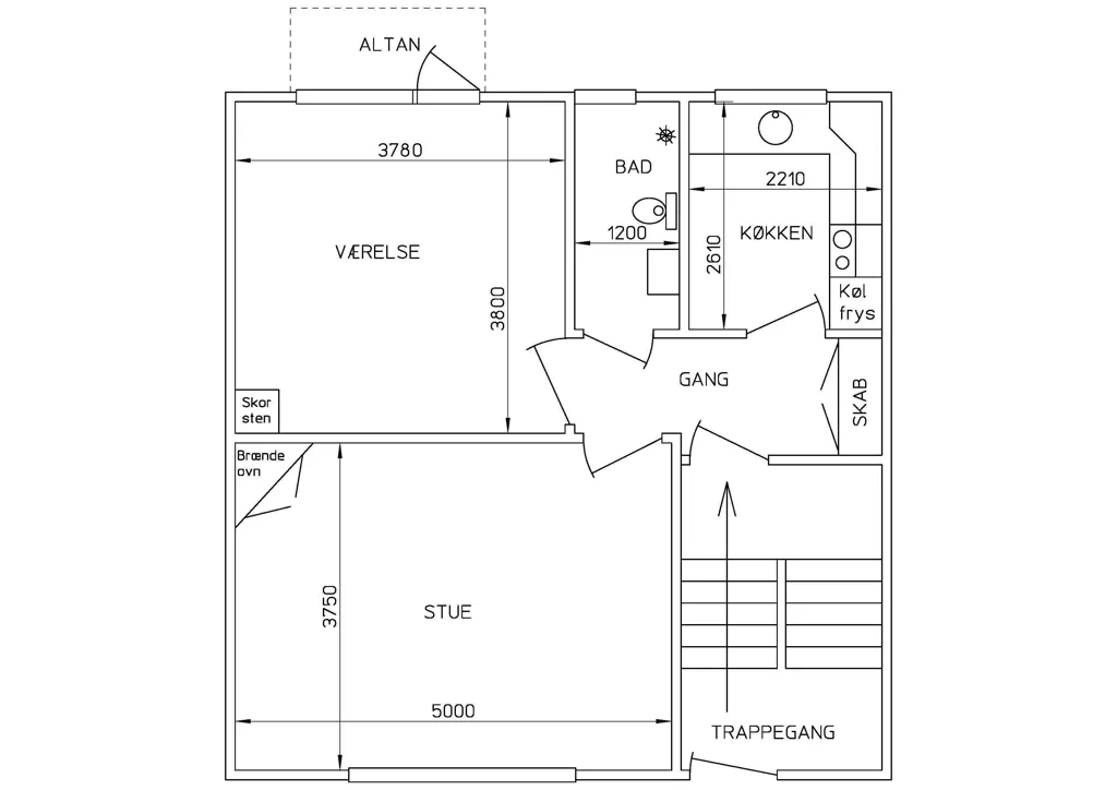 Plaan - Room with Garden View in Quiet Area