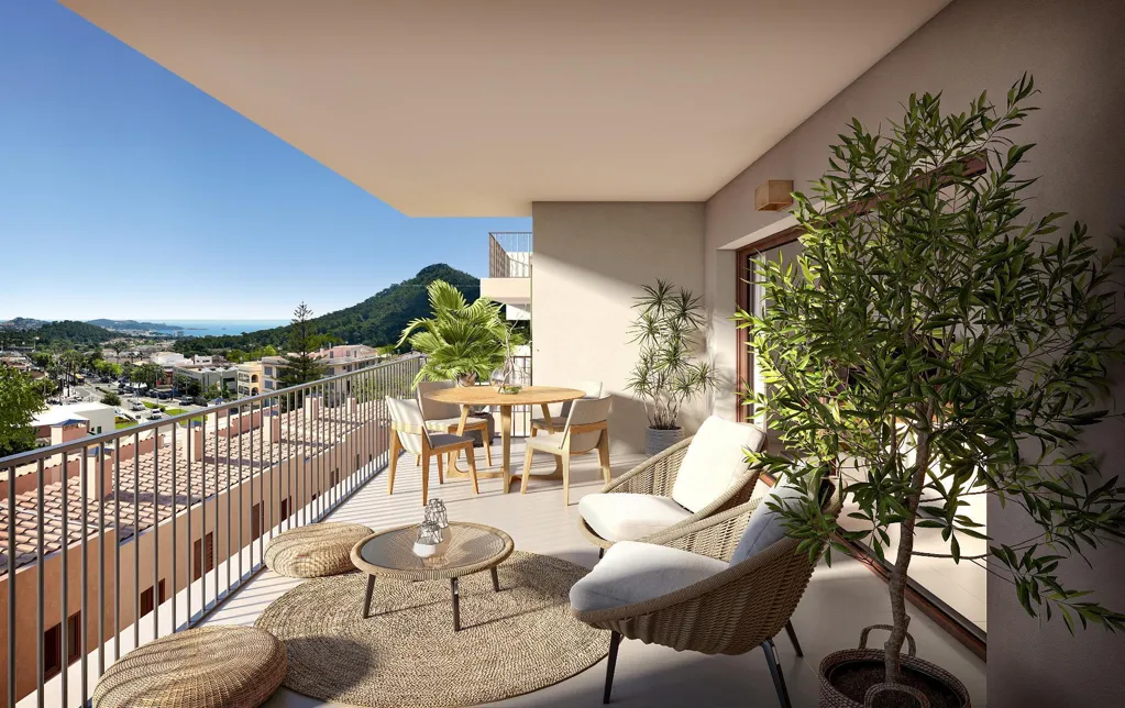 Balcony - Luxury Apartment with Sea View in Capdepera