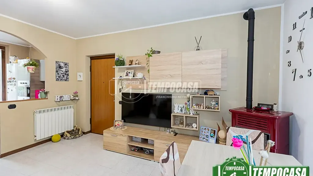 Séjour - Rustic Semi-Detached Villa with Garden in Palazzo Pignano