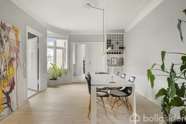 Salle à manger - Renovated Flat with Garden View in Frederiksberg