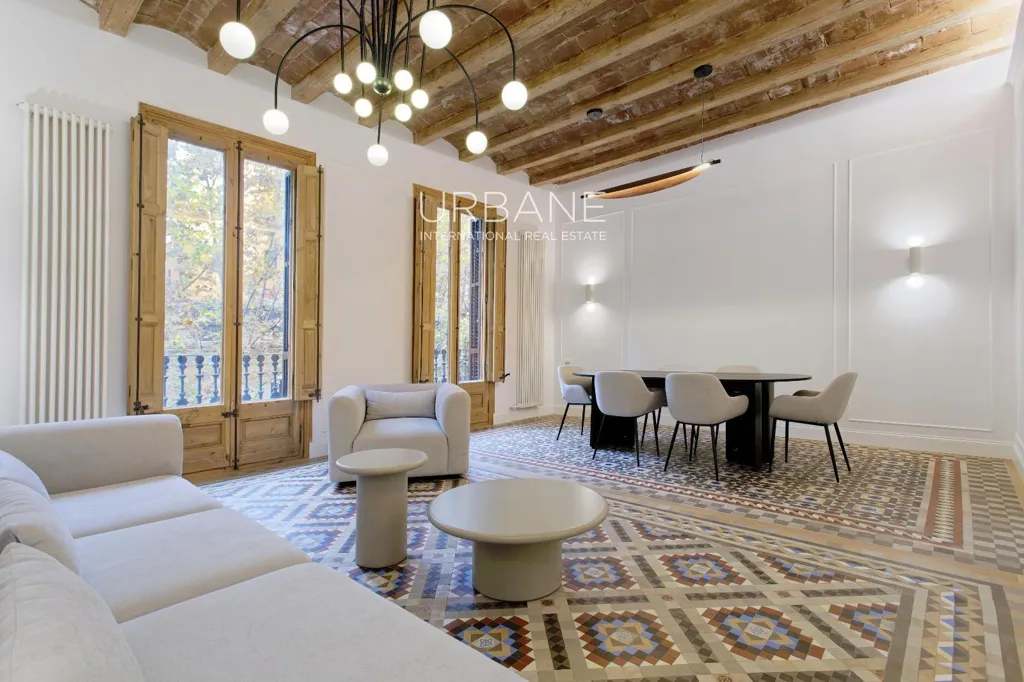 Soggiorno - Renovated Flat with Terraces in Eixample, Barcelona