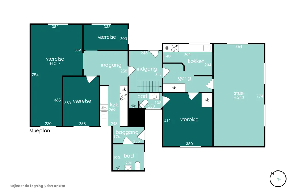 Plaan - Villa with Multiple Units in Knudstrup