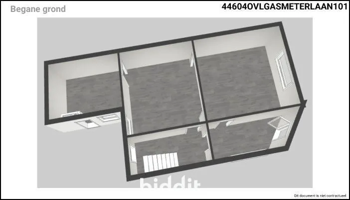 Plan - Appartement à Rénover avec 2 Façades en Centre-Ville