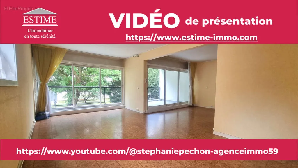 Séjour - Appartement T5 au Parc Saint-Maur à Lille