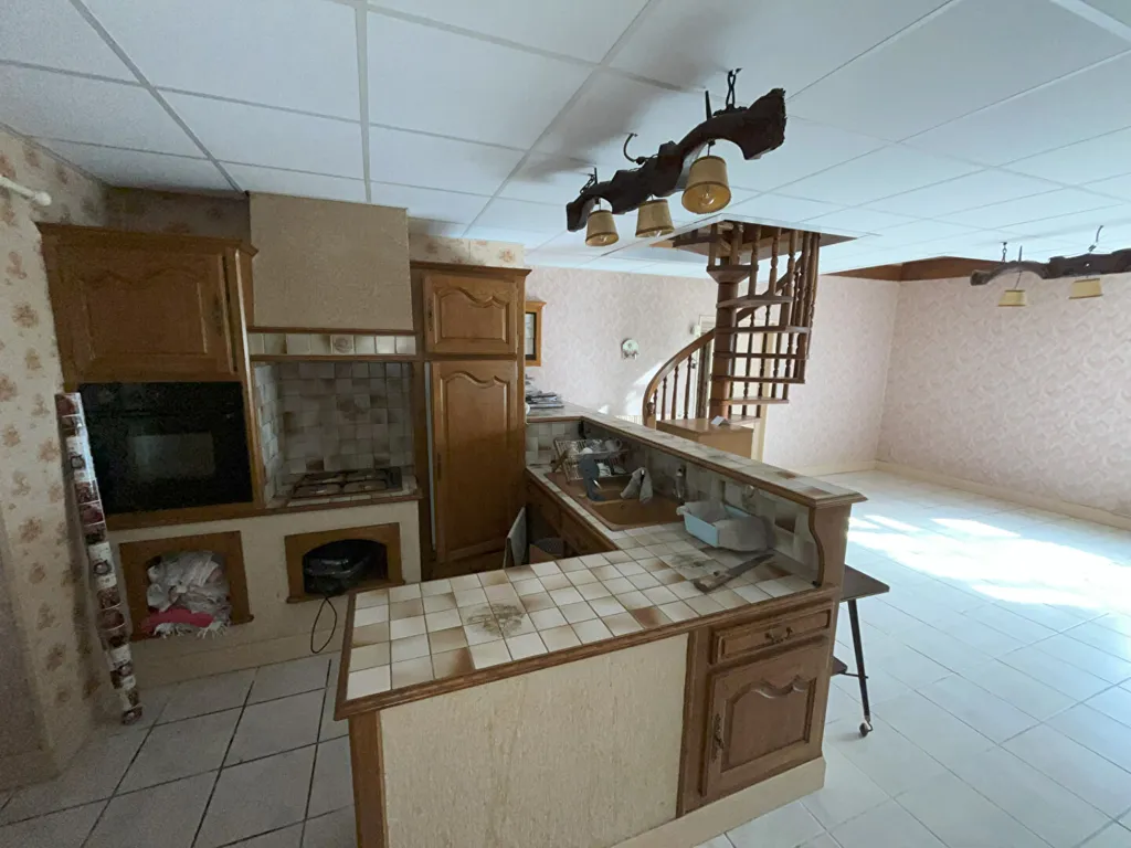 Kitchen - Renaissance House with Courtyard in Sanxay