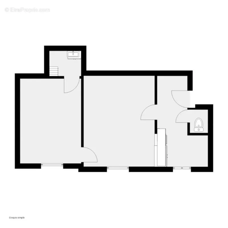 Floor Plan - Professional Office near Parc de la Planchette