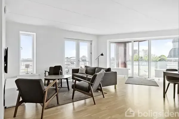 Séjour - Apartment with Garden View in Odense