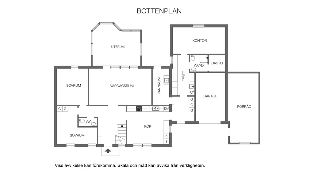 Plan - Country House with River View in Vännfors