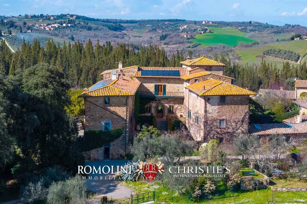 Õhuvaade - Historical Villa with Pool in Chianti Hills