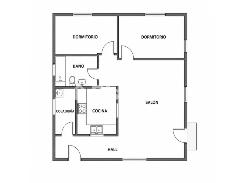 Plan - Fully Renovated Flat with Terrace in Son Gotleu, Palma