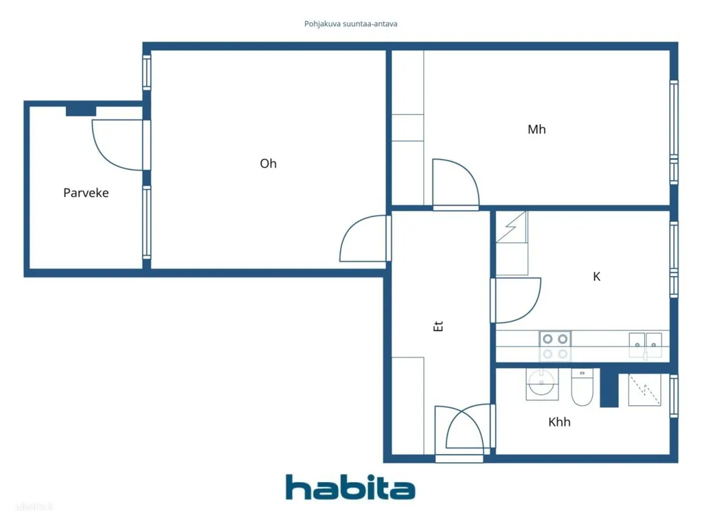 Plaan - Duplex with Balcony in Lansa, Espoo
