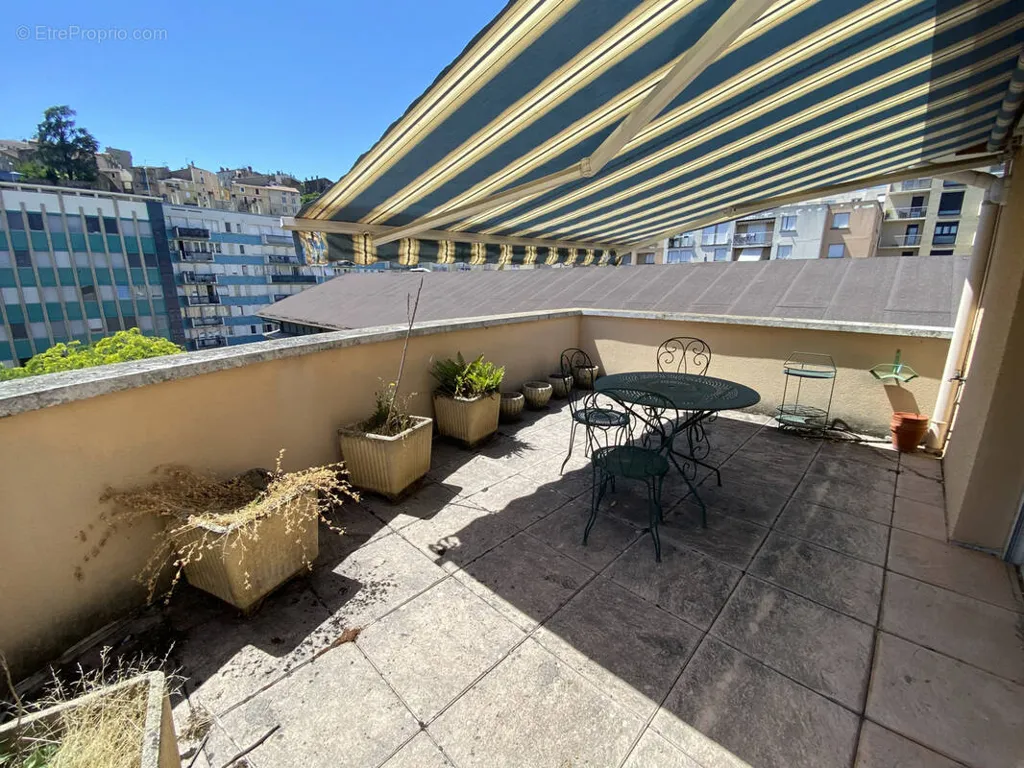 Balcony - Atypical Flat with Terraces in Annonay Centre