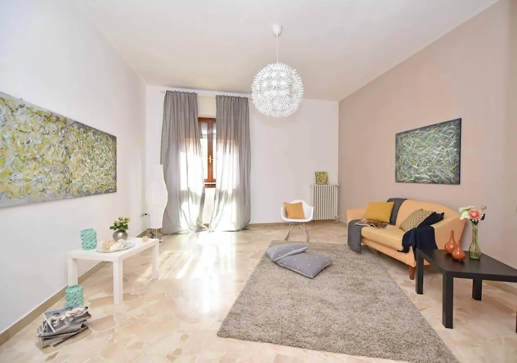 Living Room - Modern Villa with Garden in Poggio Imperiale, Florence
