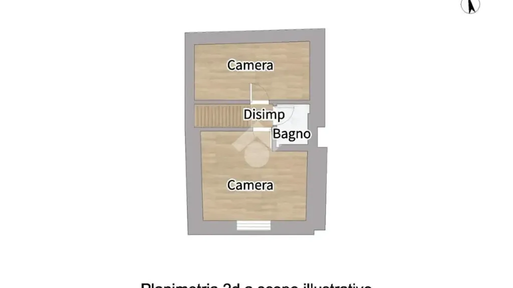 Plan - Restored Apartment with Private Courtyard in L'Aquila