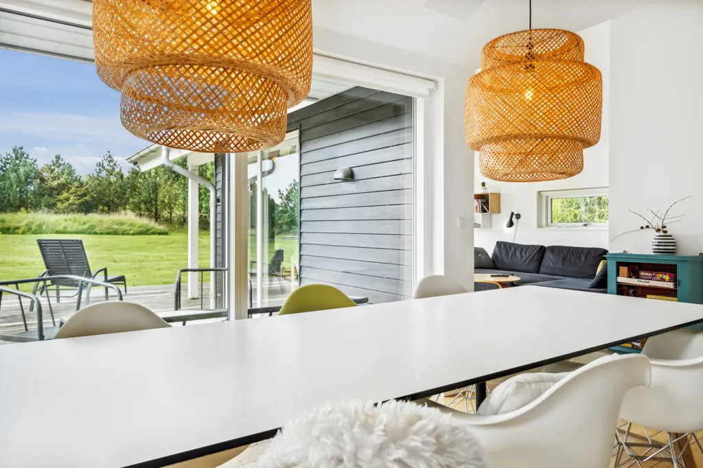 Dining Room - Summerhouse with Wellness Area in Ringkøbing