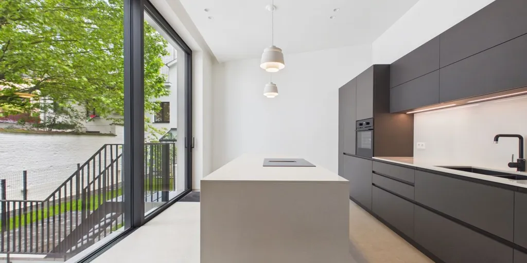 Köök - Charming Duplex in Botanique, Brussels