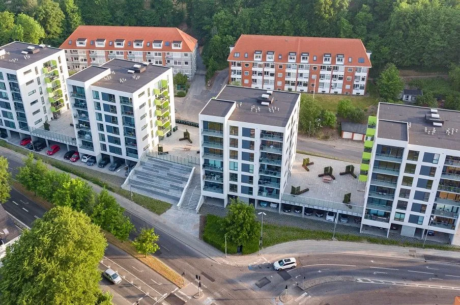 Õhuvaade - 3-Bedroom Flat with South View in Kolding