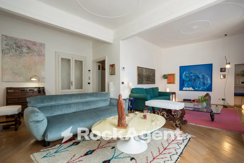 Séjour - Apartment with Terrace in Bergamo