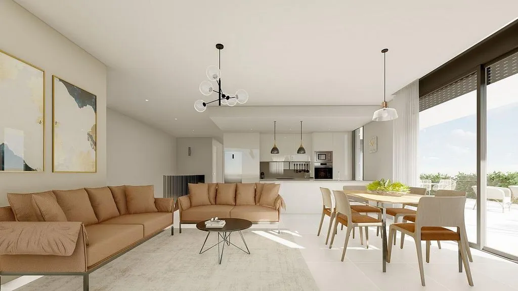 Séjour - New Build Semi-Detached House with Pool in Polop