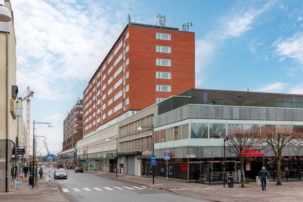 Exterior - Well-Planned Penthouse with Two Balconies in Södertälje