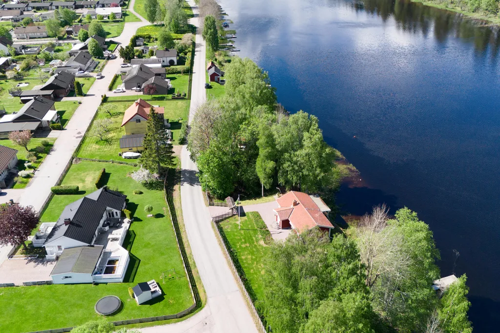 Vista aerea - Cottage with Private Pier in Brunnbäck