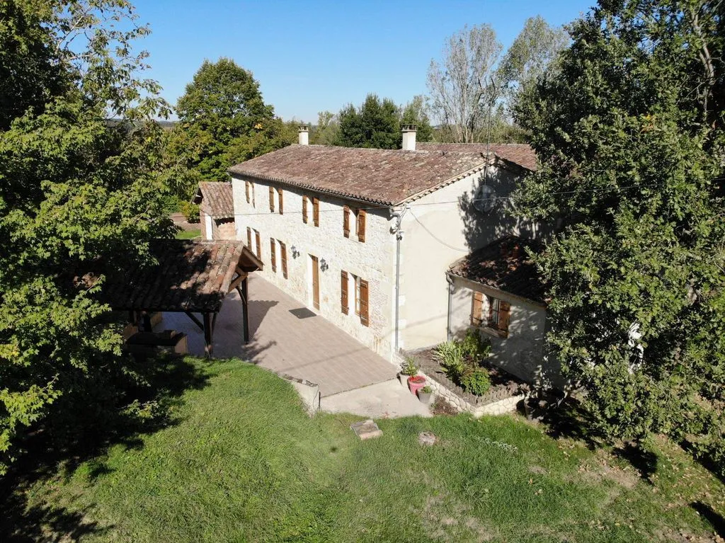 Aerial - Luxury House with Large Plot in Fleurance
