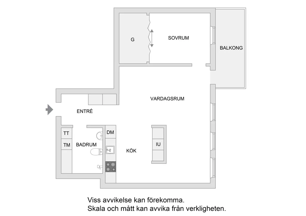Plaan - Modern Flat with Balcony in Sundbyberg
