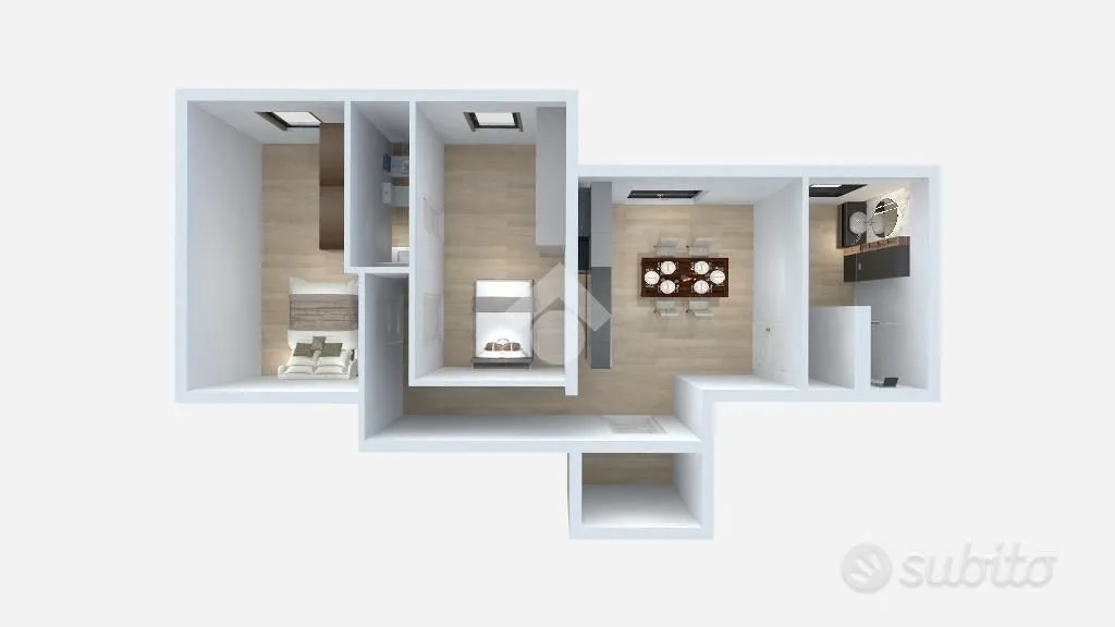 Plan - Unfinished Apartment with Garden in Agrigento