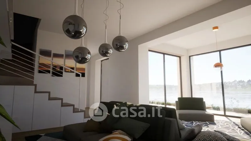 Living Room - Villa with Lake View in Meina