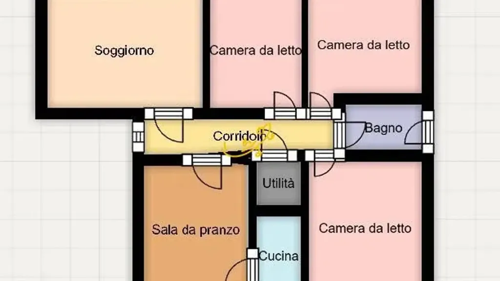 Plan - Apartment with Perimeter Balcony in Ostuni