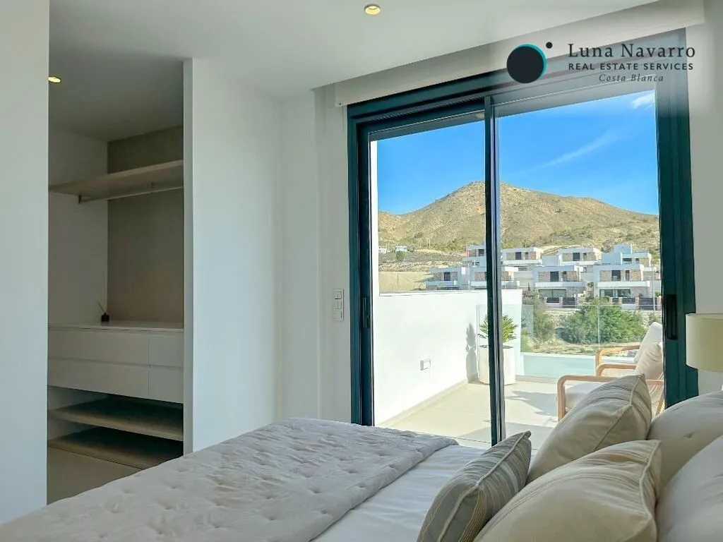 Bedrooms - Modern Villa with Sea View in Finestrat