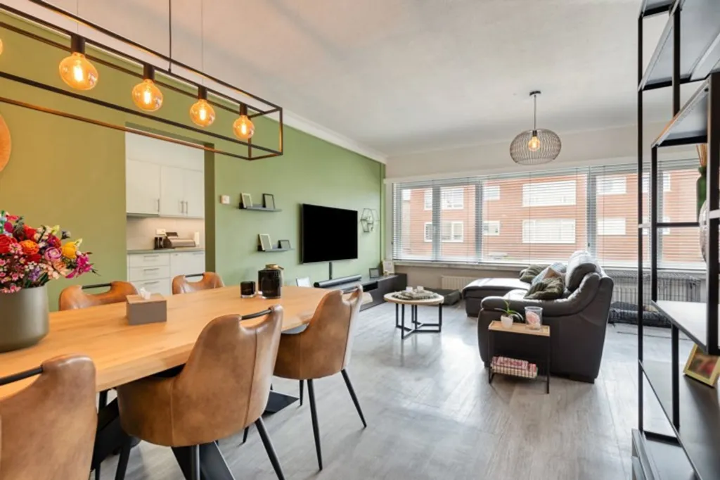 Dining Room - Renovated Apartment with Terrace in Boechout