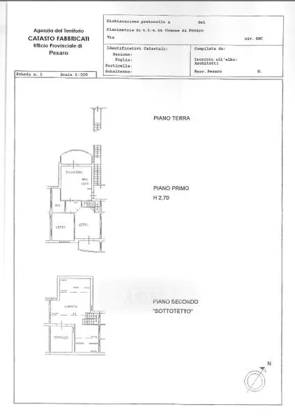 Terraced Apartment with Balcony in Pesaro