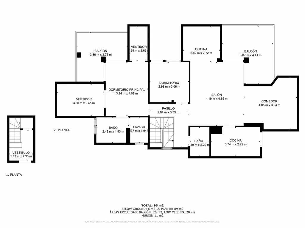 Floor Plan - Luxury Penthouse with Terraces in Marbella