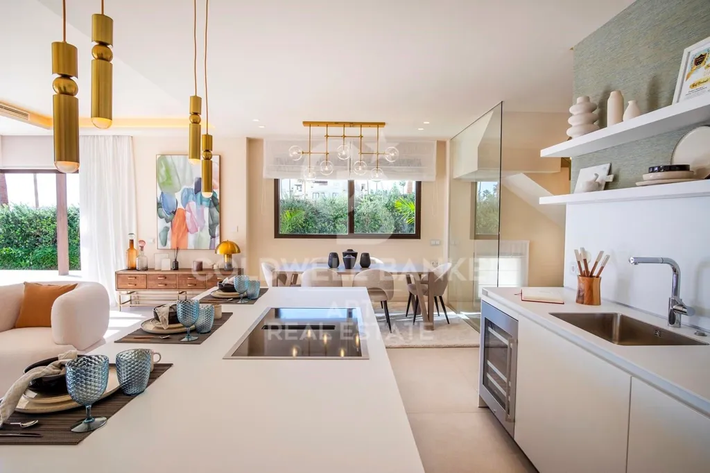 Köök - Modern Villa with Sea View in Estepona