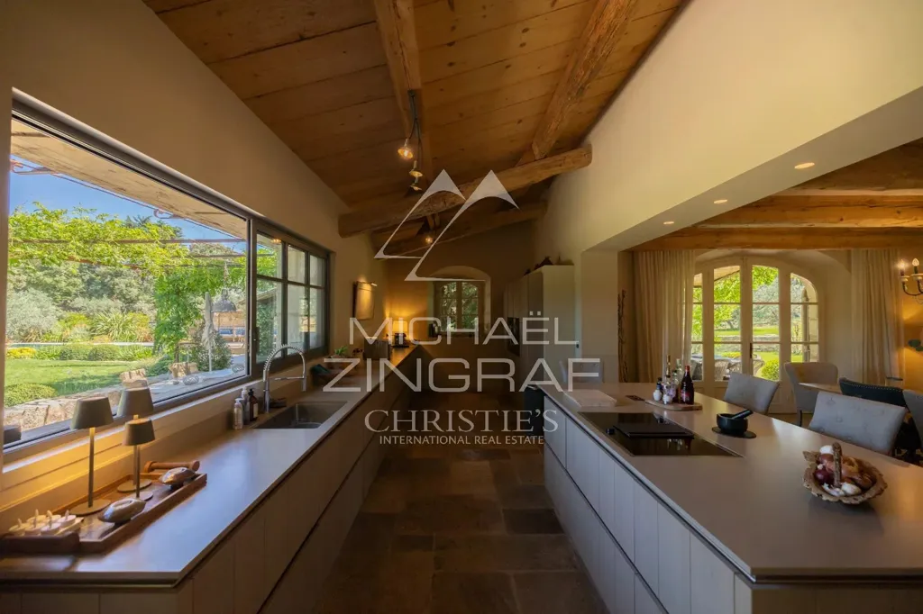 Kitchen - Mas with Heated Pool in Alpilles Olive Park