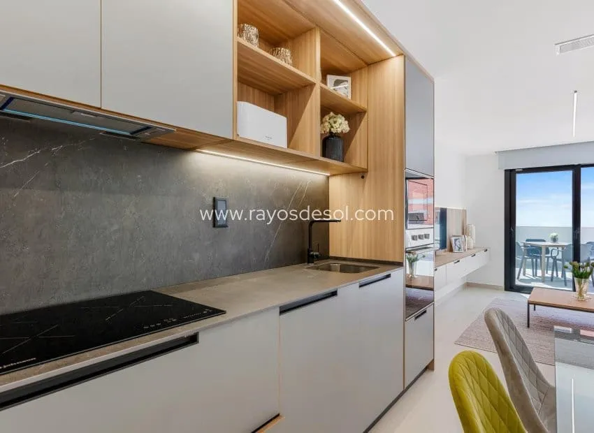 Köök - New Build Apartment with Lagoon Views in El Raso