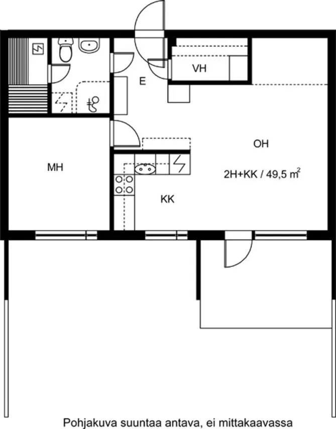 Plaan - Non-Subsidised Flat with Balcony in Hervanta, Tampere