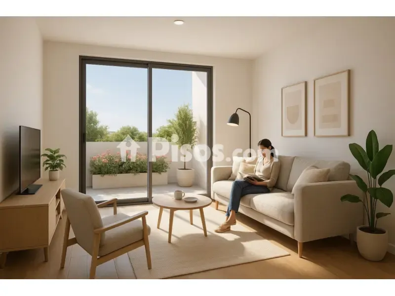 Séjour - Apartment with Rooftop Terrace in Rota