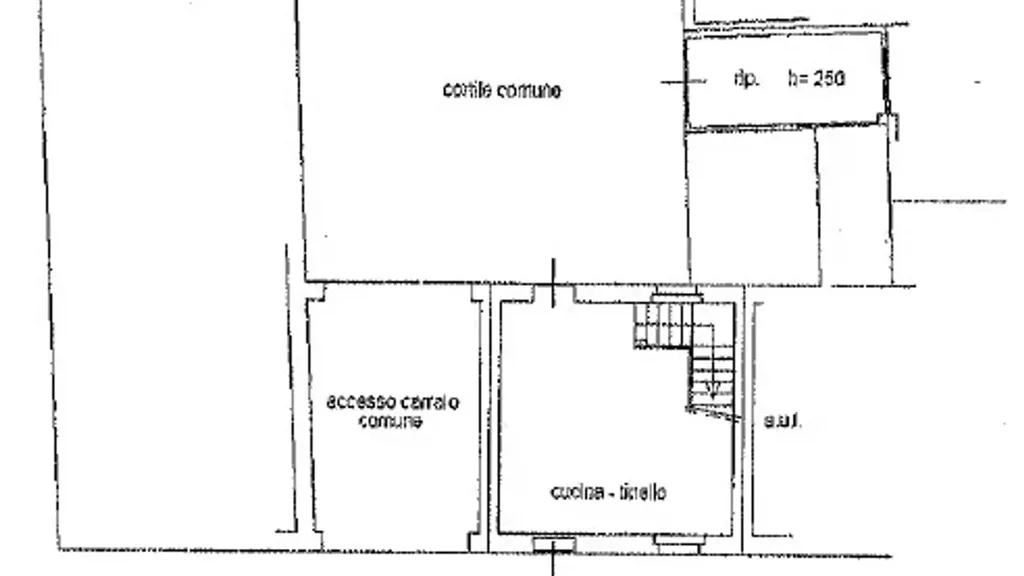 Plan - Restored Apartment with Garden in Legnano